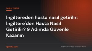 İngiltereden hasta nasıl getirilir: İngilizce klinik web sitesi ve Google.co.uk stratejisiyle 9 adımlı plan